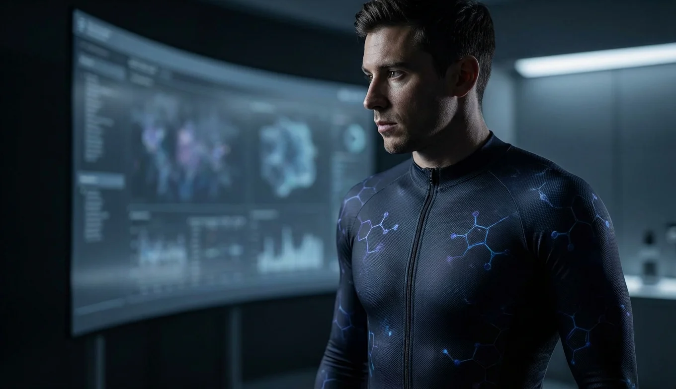 nanotecnología en uniformes - imagen conceptual de nanotecnología aplicada a textiles deportivos