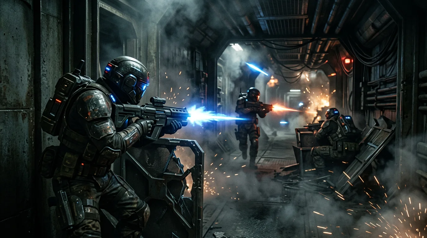 Cine de ciencia ficción y la realidad de la física 5 cine de ciencia ficción - disparos de energía láser visibles en un combate futurista