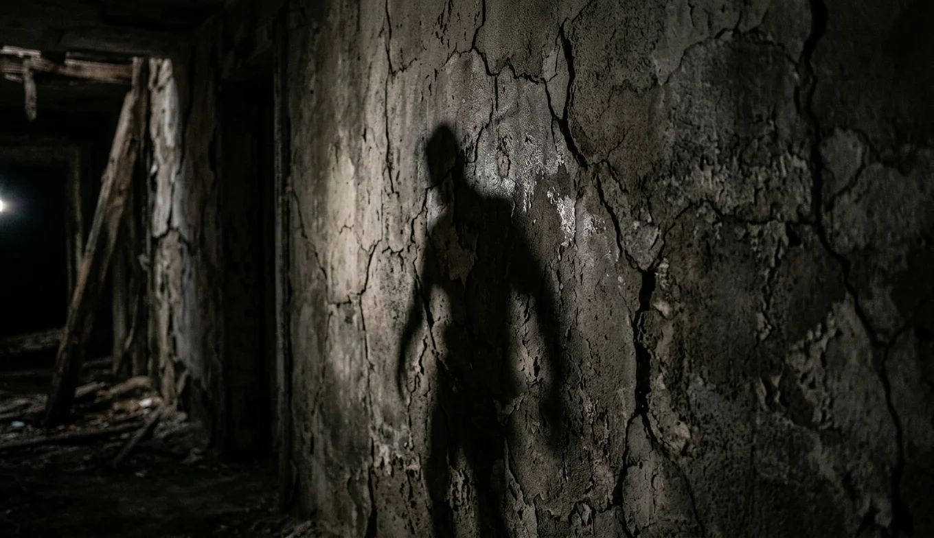 Miedo visual: El mecanismo cerebral que detecta monstruos 5 miedo visual - sombra distorsionada en una pared agrietada